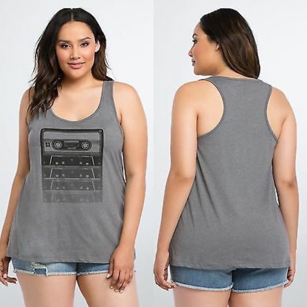 Torrid maxell cassette tape tank top